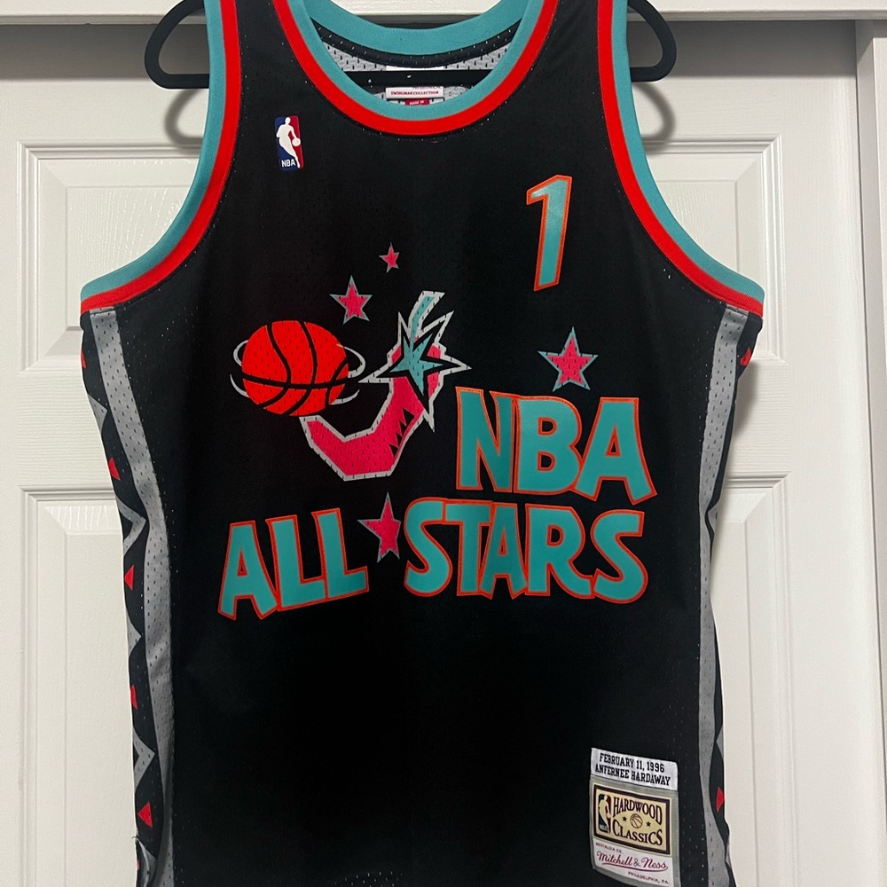 Mitchell & Ness Black Hardwood Classics NBA Patch Jersey